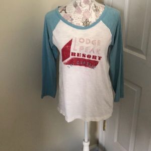 J Crew baseball tee 3/4 sleeve